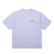 【Dickies】男女款宇宙藍紫色純棉胸前簡約品牌Logo印花休閒舒適短袖T恤｜DK012902H18