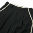 【OUWEY 歐薇】織帶全長小直筒西裝褲(黑色；S-L；3242146402)