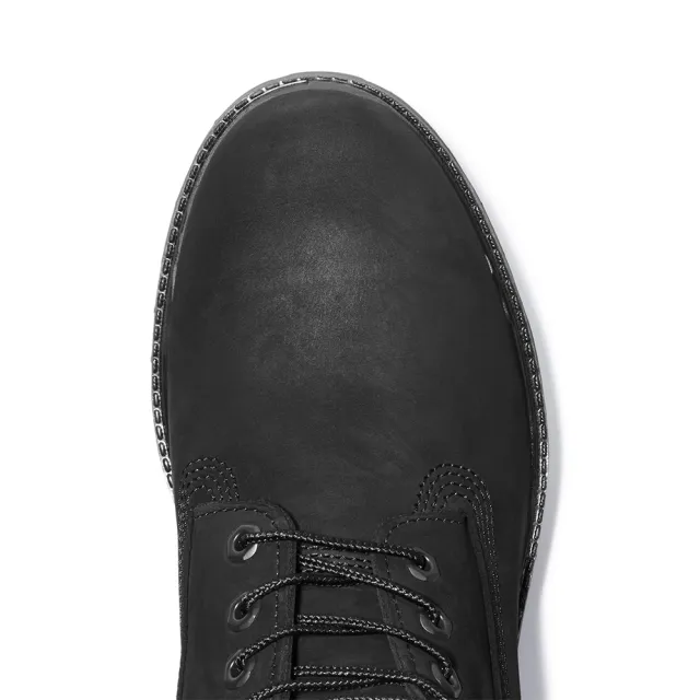 【Timberland】男款黑色磨砂革防潑水六吋靴