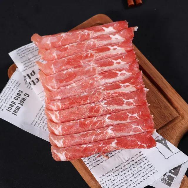 【勝崎生鮮】巴拉圭亞伯丁黑牛極鮮嫩肩火鍋肉片8盒組(200公克±10% / 1盒)
