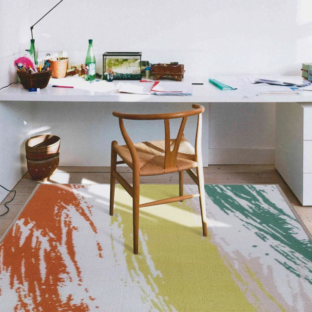 范登伯格 創意時尚地毯-揮灑(80x150cm) 推薦