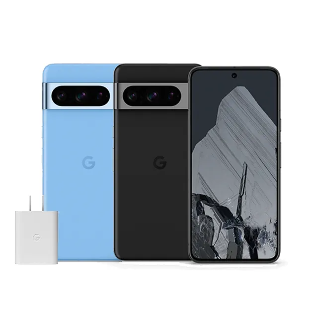 【Google】Pixel 8 Pro 5G 6.7吋(12G/128G/Tensor G3/5000萬鏡頭畫素/AI手機)(原廠旅充組)