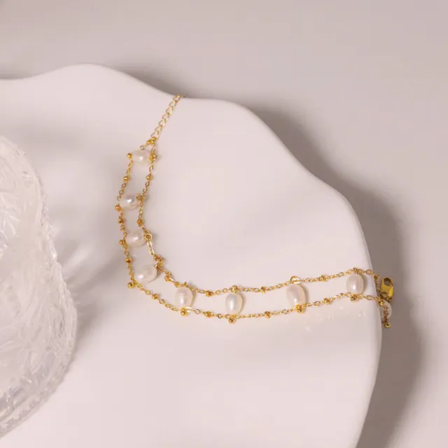 【禧禧珠寶】簡約雙層珍珠手鍊
