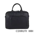 【Cerruti 1881】限量2折 義大利頂級小牛皮公事包/斜背包 CECA06226M 全新專櫃展示品(黑色)