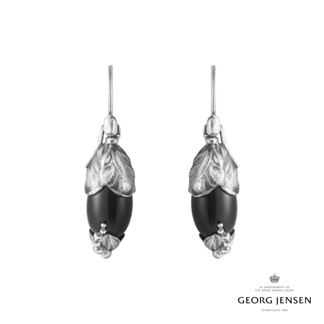 【Georg Jensen 官方旗艦店】2024 HERITAGE 耳環(純銀 黑瑪瑙 耳環)
