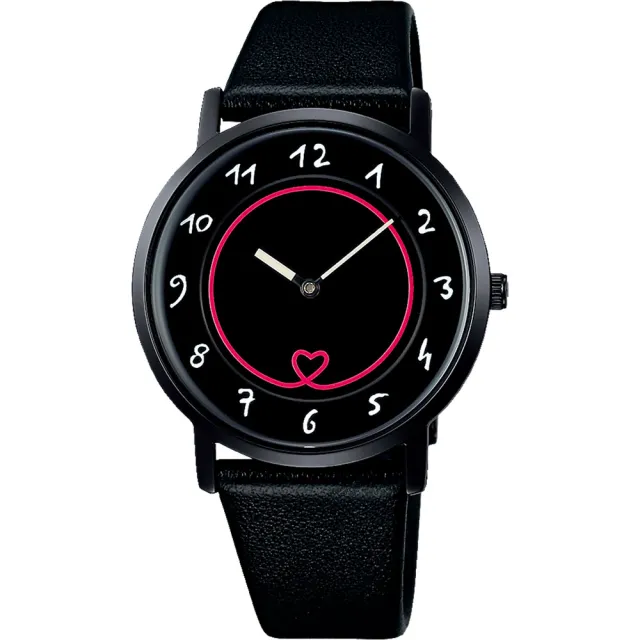 【agnes b.】35周年特別版 霓虹中性手錶-粉紅/33.8mm(BJ5022X1/VJ20-KVP0C)