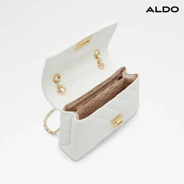 【ALDO】CONTEDENNON-百搭實用菱格斜背包(白色)