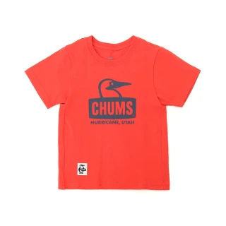 【CHUMS】CHUMS 休閒 童Kids Booby Face T-Shirt短袖上衣 紅色(CH211281R001)