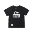 【CHUMS】CHUMS 休閒 童Kids Booby Face T-Shirt短袖上衣 黑/白(CH211281K004)