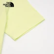 【The North Face 官方旗艦】北面女款黃色吸濕排汗大尺寸品牌印花短袖T恤｜88H1O0F