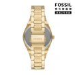 【FOSSIL 官方旗艦館】Scarlette 獨特晶鑽蜻蜓女錶 金色不鏽鋼鍊帶 指針手錶 38MM ES5262