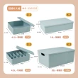 【FL 生活+】日式可疊加收納箱-超值6件組(5色4款/卡扣上蓋/收納盒)