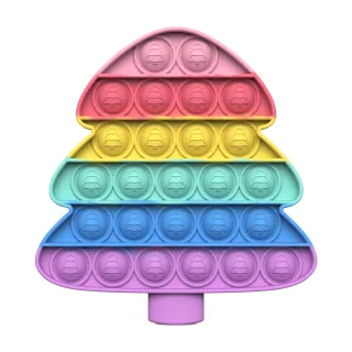 【JoyNa】3入-滅鼠先鋒彩虹泡泡板 紓壓遊戲板(按壓玩具.可當杯墊)