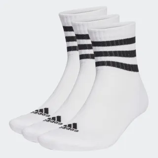 【adidas 官方旗艦】3-STRIPES 中筒襪 3 雙入 男/女 HT3456