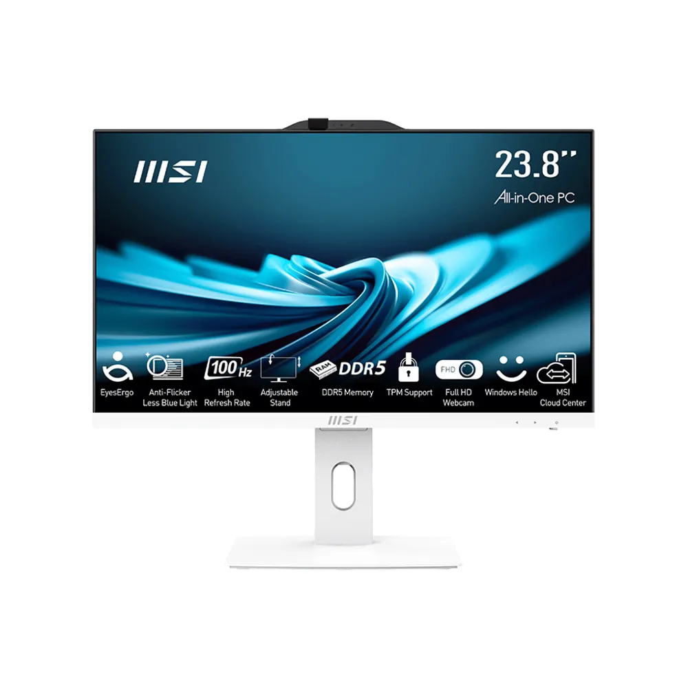 【MSI 微星】24型i5十核液晶特仕電腦(PRO AP242P 14M-624TW-SP4/i5-14400/32G/1TB+512G/W11)