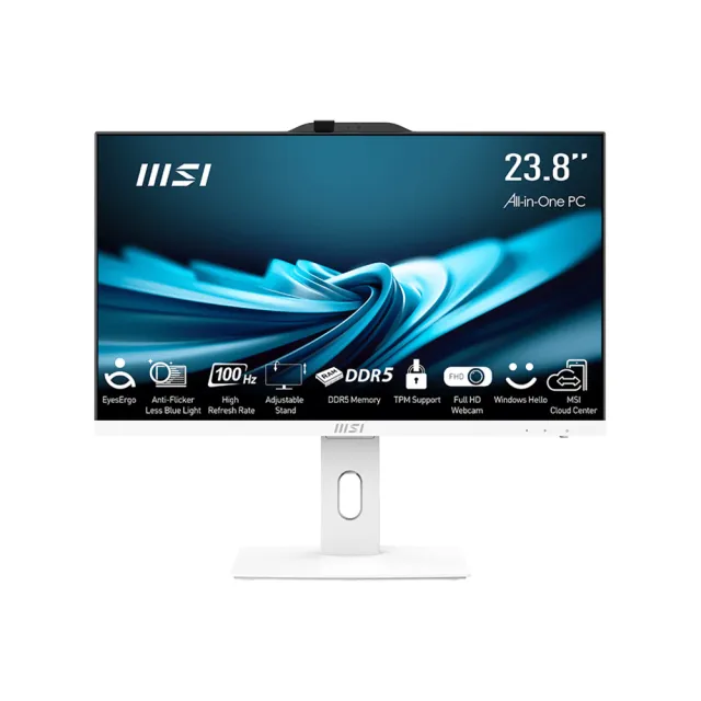 【MSI 微星】24型i7二十核液晶特仕電腦(PRO AP242P 14M-626TW-SP1/i7-14700/16G/1TB+1TB/W11P)