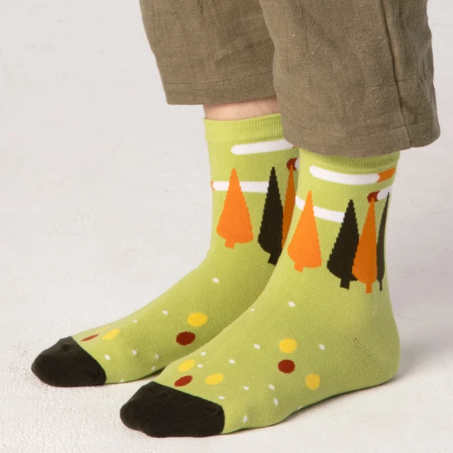 【蒂巴蕾】守護系列棉襪 設計襪-空氣/水/森林(台灣製/設計款襪子/穿搭襪)
