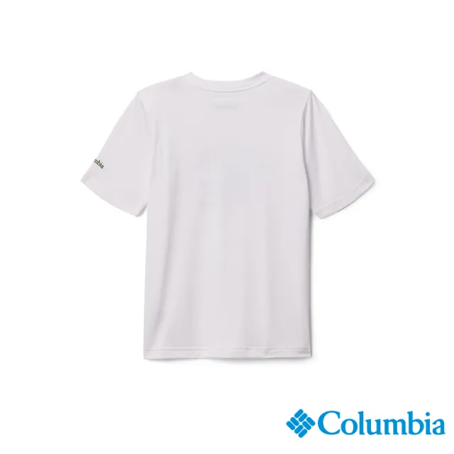 【Columbia 哥倫比亞】男童款-Mount Echo™防曬UPF50快排短袖上衣-白色(UAB66370WT/IS)