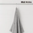 【MUJI 無印良品】棉圈絨雙線織浴巾/可吊掛/灰色(70*140cm)