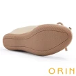 【ORIN】細版蝴蝶結絲綢羊皮中跟鞋(杏色)