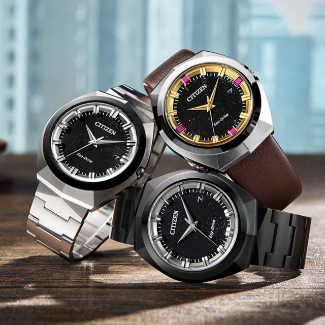 【CITIZEN 星辰 官方授權】GENTS 無際星輝限定款 限量光動能手錶-42.5mm 情人節 禮物(BN1010-05E)