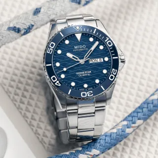 【MIDO 美度 官方授權】Ocean Star 200C 海洋之星水鬼陶瓷機械錶/42.5mm 畢業 禮物(M0424301104100)
