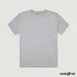 【Hang Ten】男裝-基本款BCI純棉圓領腳丫短袖T恤(銀灰花紗)
