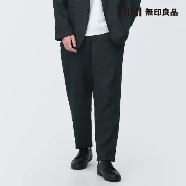 【MUJI 無印良品】男亞麻錐形褲(共4色)