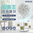 【HERAN 禾聯】14吋DC-光觸媒+奈米銀 雙效抑菌電風扇(HDF-14SH71G)