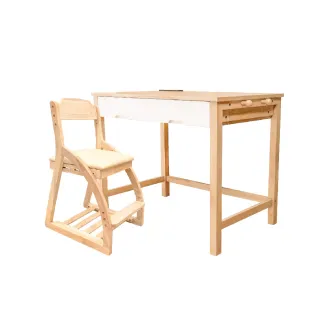【Man & Kids 寵小孩生活家居】兒童成長桌椅兩件組_無延伸桌款(書桌椅 兒童桌椅 兒童書桌椅)