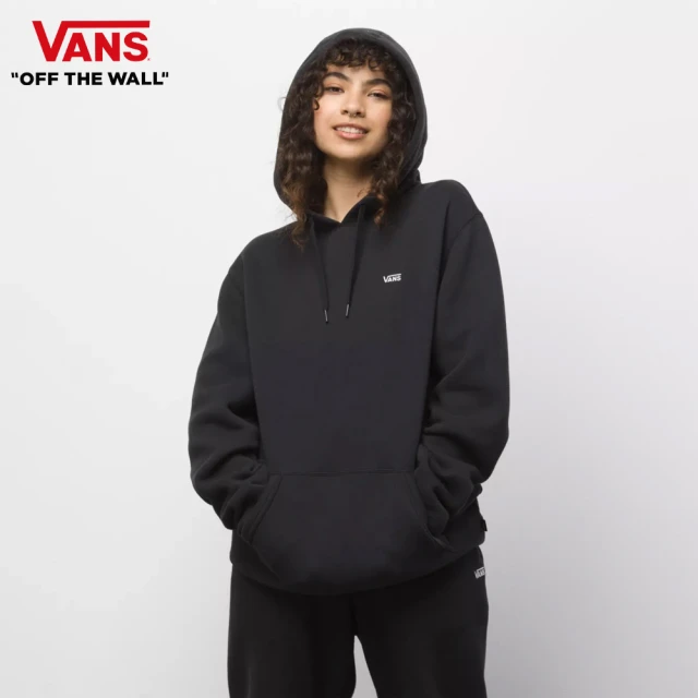 VANS 官方旗艦 ComfyCush Pullover 男女款黑色連帽大學T