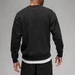 【NIKE 耐吉】大學T Jordan Essentials 黑 白 男款 衛衣 長袖 喬丹 內磨毛 基本款(FJ7777-010)