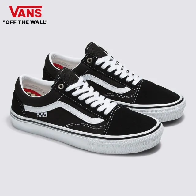 【VANS 官方旗艦】Skate Old Skool 男女款黑白色專業滑板鞋/休閒鞋