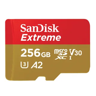 【SanDisk 晟碟】Extreme microSDXC TF-R190 A2 256GB 記憶卡