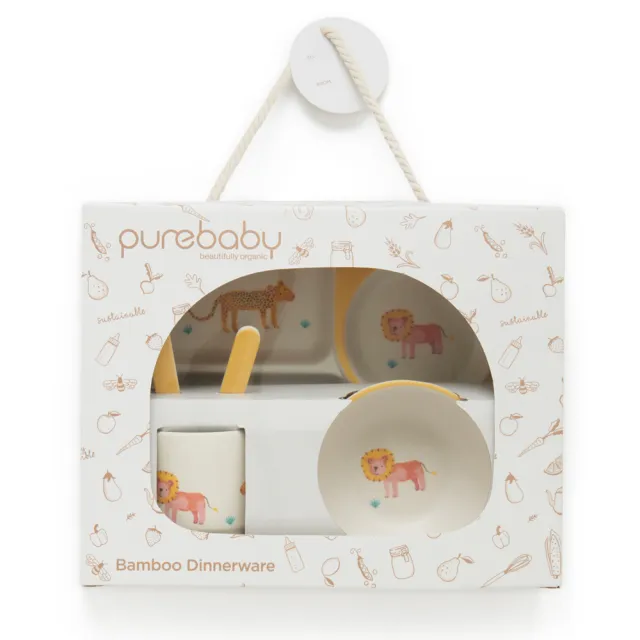 【Purebaby】幼兒餐具禮盒(兒童餐具五件組)