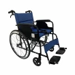 【海夫健康生活館】杏華機械式輪椅 未滅菌 折背款 鋁合金輪椅 22吋後輪/18吋座寬 輪椅B款 紅色(F16S)