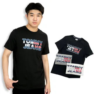 【Tommy Hilfiger】Tommy Hilfiger 短T  大尺碼 短袖 LOGO T恤 純棉 圓領(短袖 T恤8518)