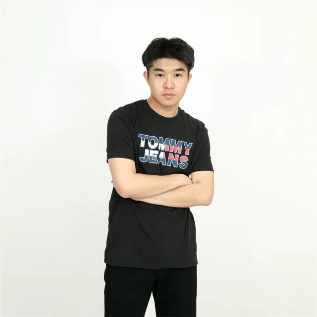 【Tommy Hilfiger】Tommy Hilfiger 短T  大尺碼 短袖 LOGO T恤 純棉 圓領(短袖 T恤8518)