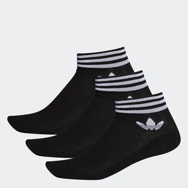【adidas 官方旗艦】ADICOLOR 腳踝襪 3 雙入 男/女 - Originals EE1151