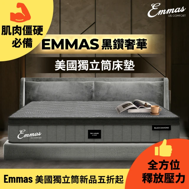 德國Emma Lite獨立筒床墊 贈保潔墊 標準單人(100
