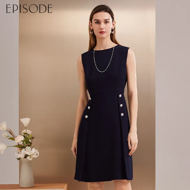 【EPISODE】優雅收腰顯瘦寬裙擺無袖洋裝142701