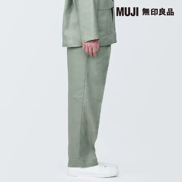 【MUJI 無印良品】男大麻混不易起皺直筒褲(共3色)