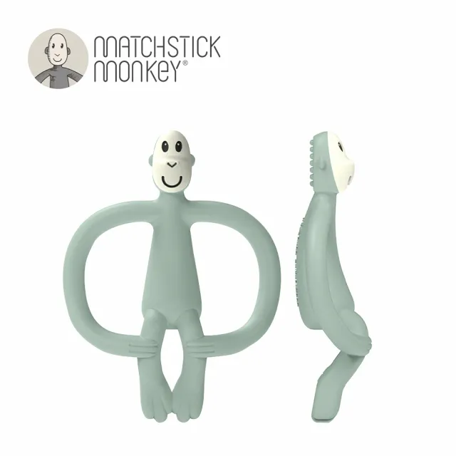 【Matchstick Monkey】英國 咬咬猴牙刷固齒器(多款任選二入)