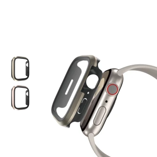 【SwitchEasy 魚骨牌】Apple Watch  9/8/7 41mm Modern Hybrid 鋼化玻璃鋁合金保護殼(通用最新S9)