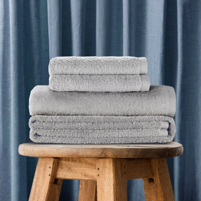 【C&F 香研所】葡萄牙有機棉厚磅大浴巾-天空藍色(歐洲五星級飯店御用毛巾)