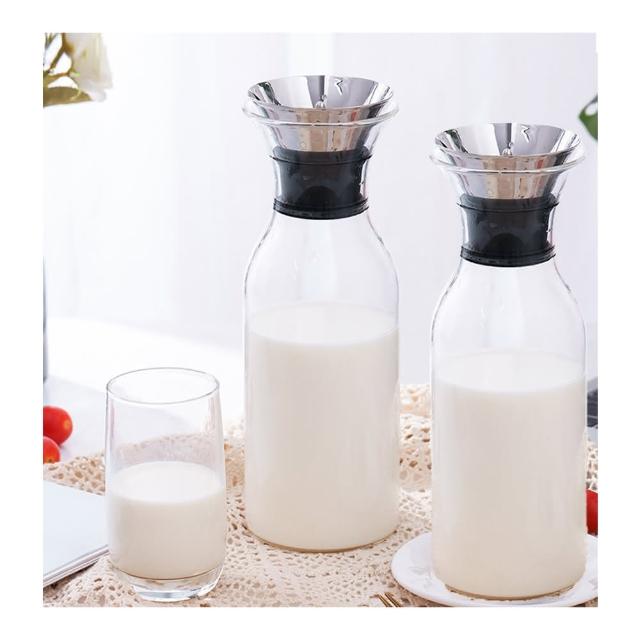 【日本FOREVER】歐式丹麥風格耐熱玻璃水壺1000ML(買一送一)