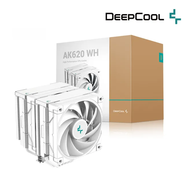 【DeepCool】九州風神 AK620 WH CPU散熱器(白色)