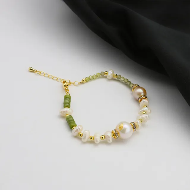 【禧禧珠寶】巴洛克綠東陵手鍊