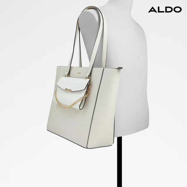 【ALDO】RHOENDRA-多工能簡便實用托特包肩背包(白色)