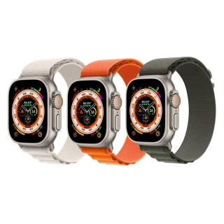 【Apple】A級福利品 Apple Watch Ultra LTE 鈦金屬錶殼 贈矽膠錶帶+矽膠錶殼